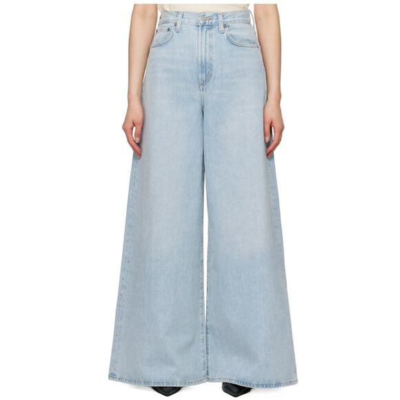 NEW AGOLDE NOLAN JEANS IN ENCOUNTER STOVE PIPE WIDE LEG 24 - Picture 1 of 7
